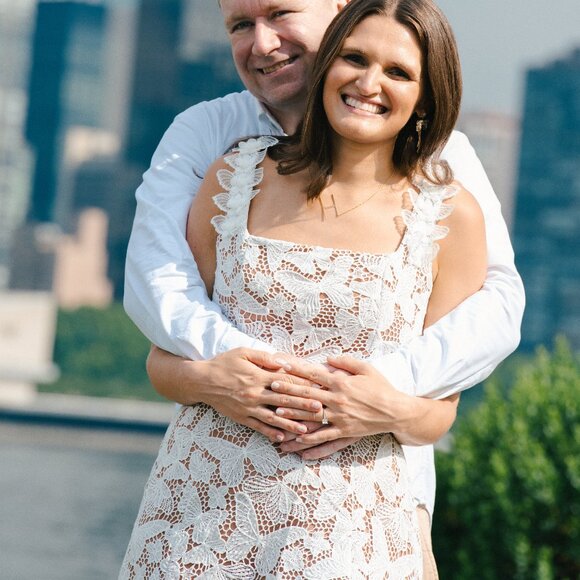 Elliatt Dress Lace White Butterfly, Size Medium - Picture 2 of 4